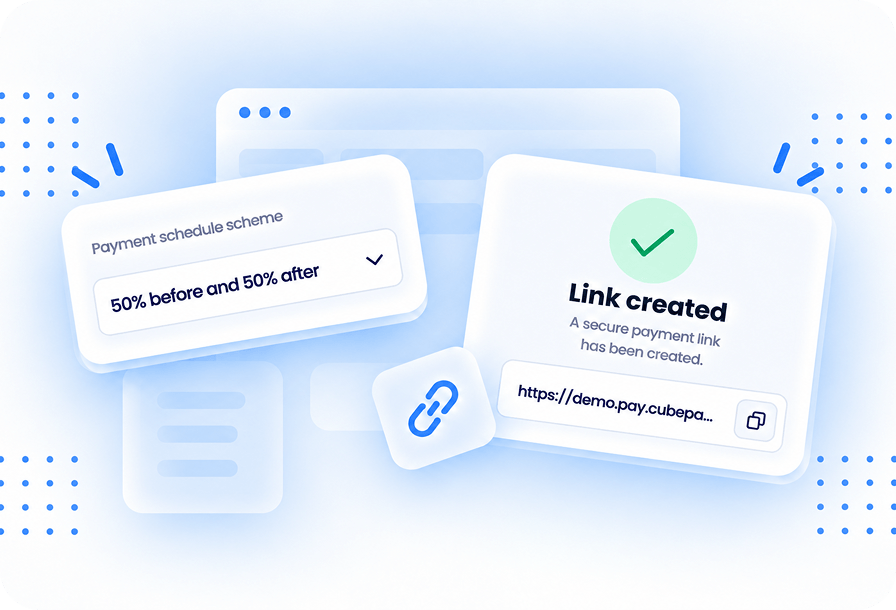 Payment link created